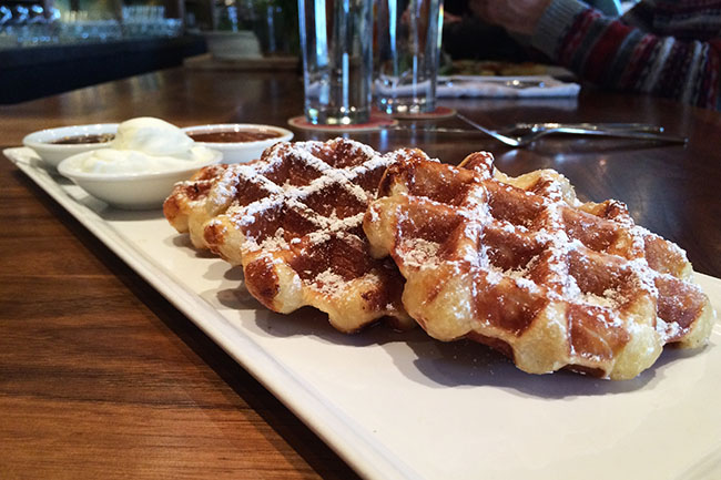 Liege waffles (Jess Fleming / Daily Hive)