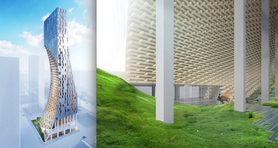 Kengo Kuma's 40-storey 'carved tower' in downtown Vancouver