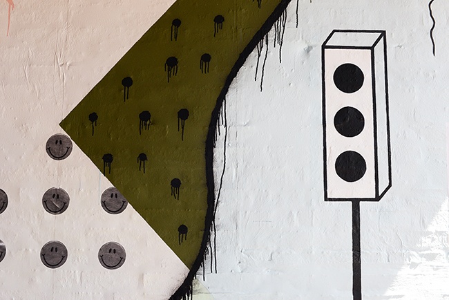 Wall mural at Tacofino (Jess Fleming/Daily Hive)