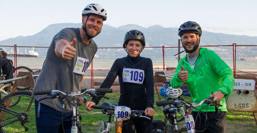 Riders at the Canuck Place Adventure Race (Canuck Place)