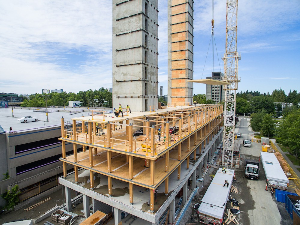World s Tallest Wood Building At UBC Reaches Structural Completion 