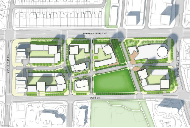 Master plan for M City, image courtesy of Rogers Real Estate Development Ltd.