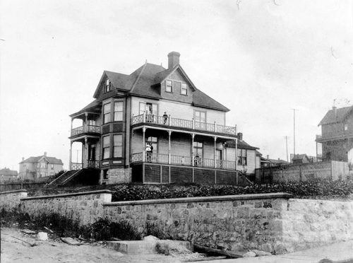 1270 Melville Street in 1890, on the same block as the house where Thomas Jackson was murdered. Photo from City of Vancouver Archives #Bu P221