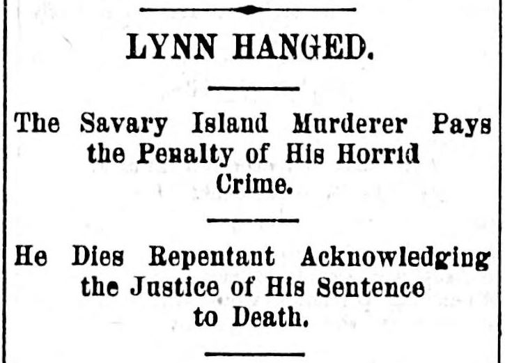 Headline from the Victoria Daily Colonist, 25 August 1894