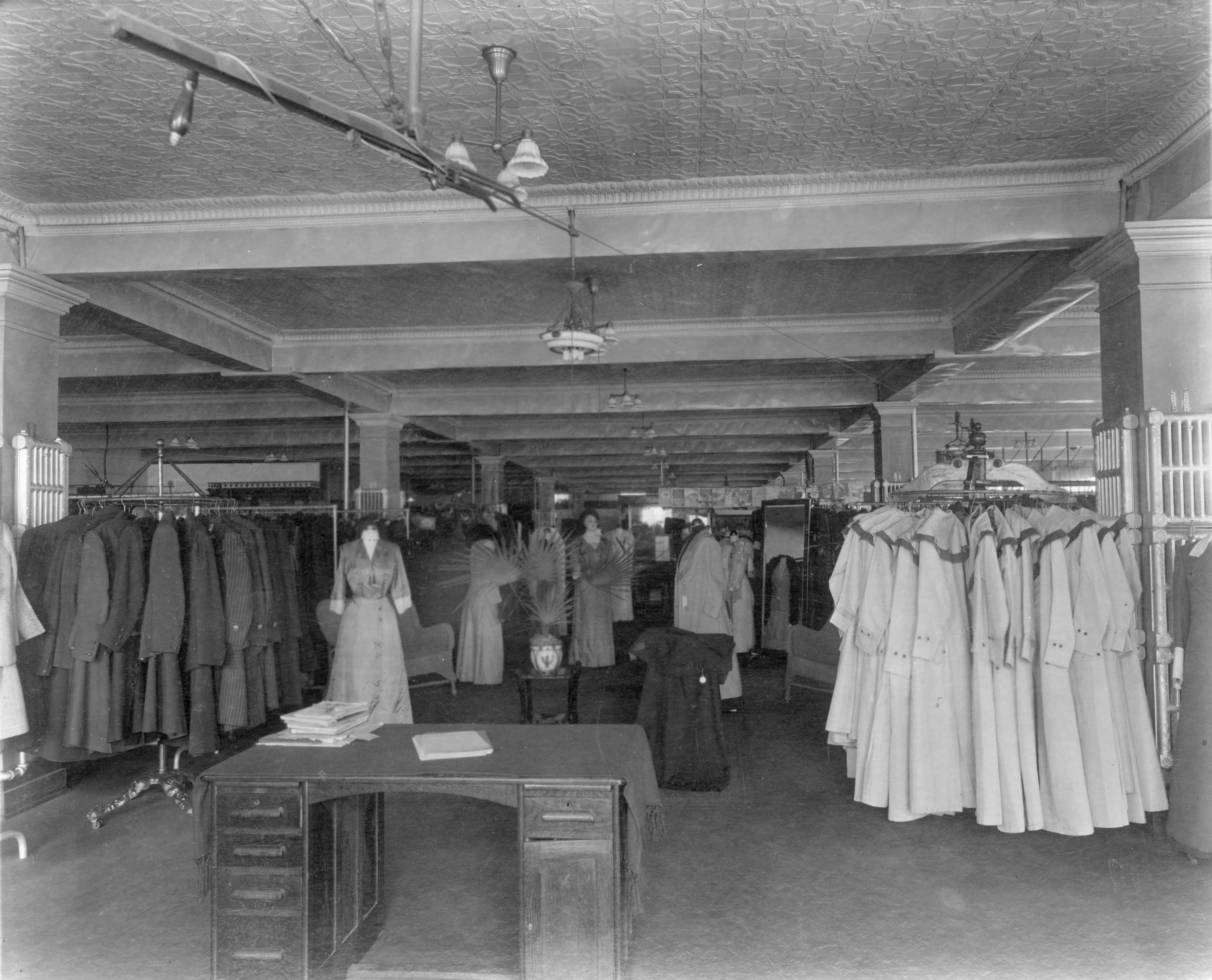 Inside the ladies department at Woodward's Department Store in 1910 (Woodward's Stores Limited)