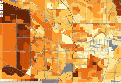 Trick-Or-Treat Onslaught Estimator/Canada Census Mapper