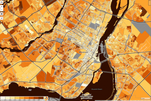 Trick-Or-Treat Onslaught Estimator/Canada Census Mapper