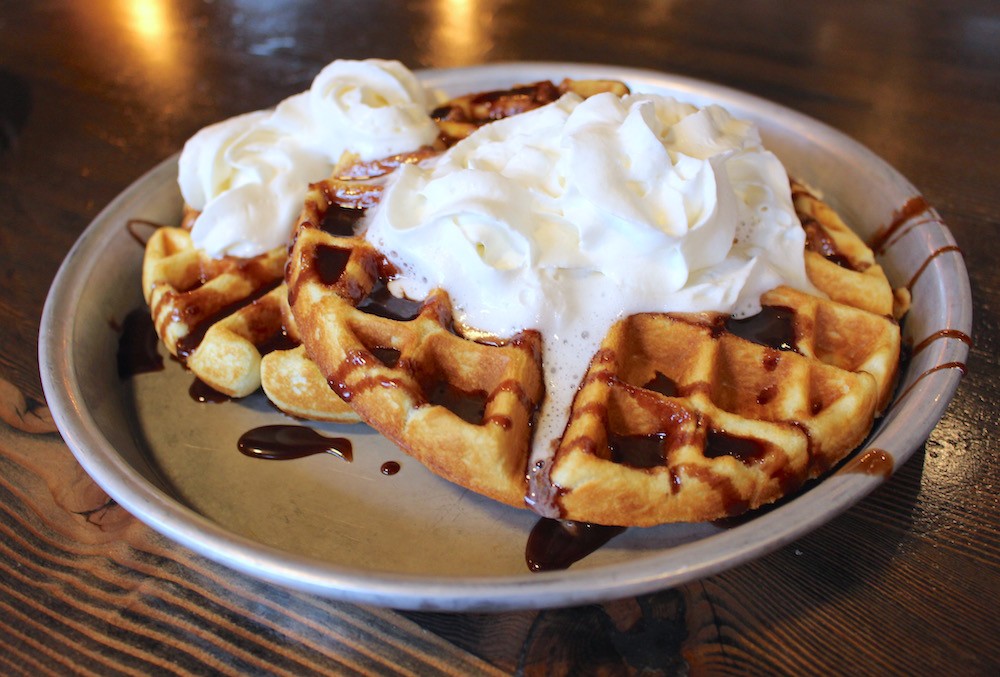 Waffles at the Copper Coil (Lindsay William-Ross/Daily Hive)