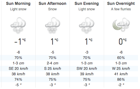 Toronto Weather Snow December