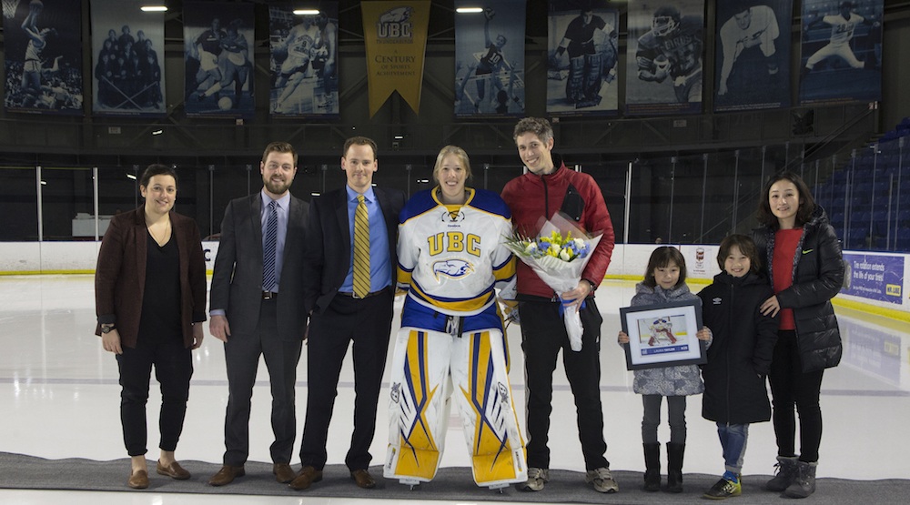 UBC women's hockey team to retire jersey of goalie lost to suicide