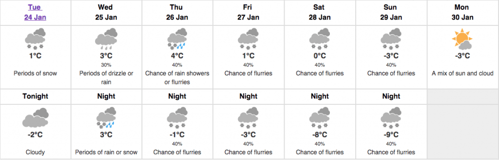 weather toronto forecast