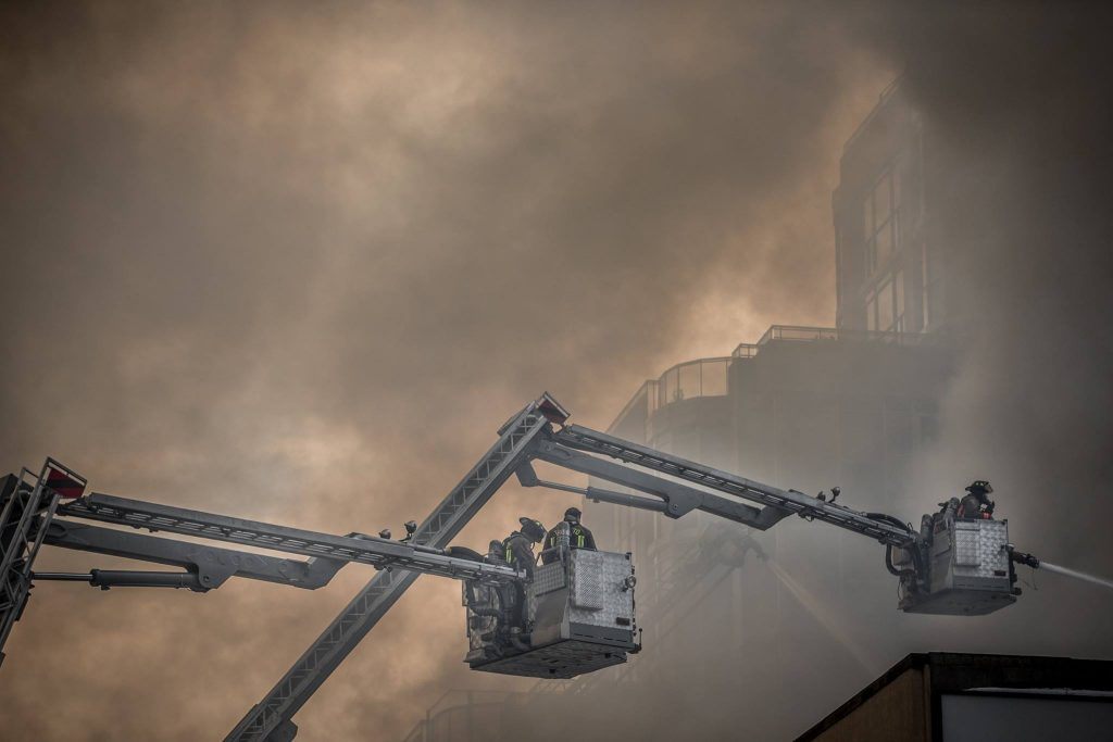 Toronto Fire Fighters Yonge and St. Clair Fire