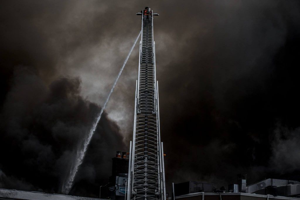 Toronto Fire Fighters Yonge and St. Clair Fire