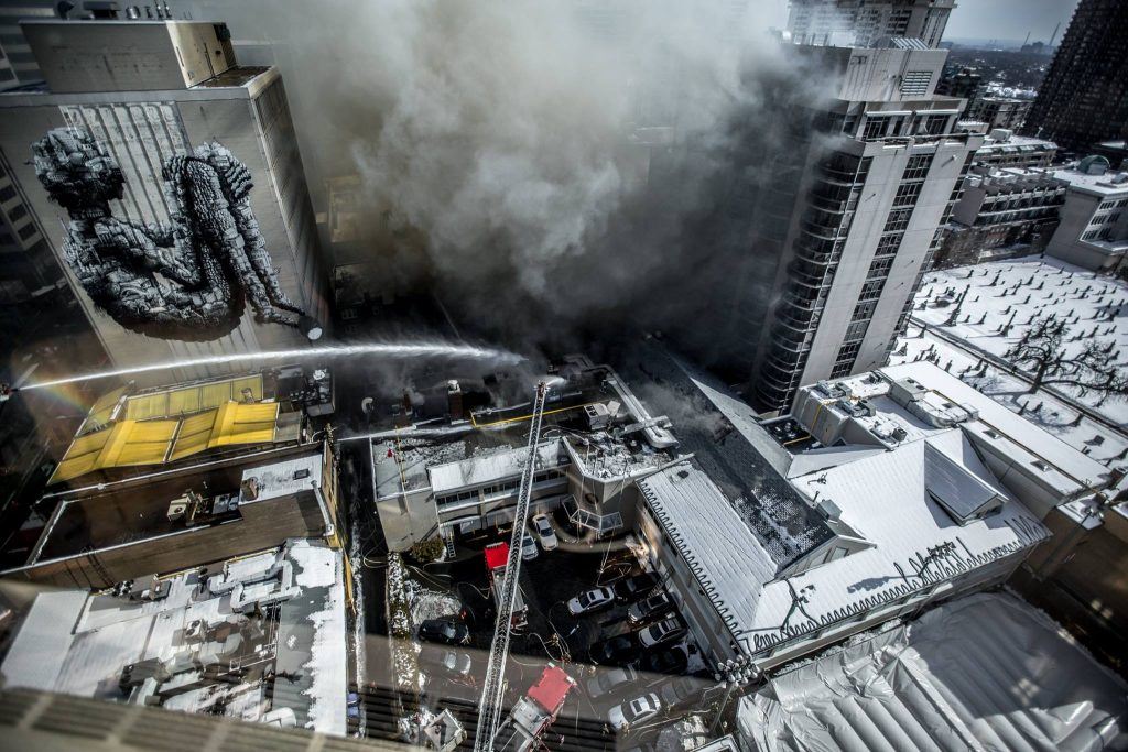 Toronto Fire Fighters Yonge and St. Clair Fire