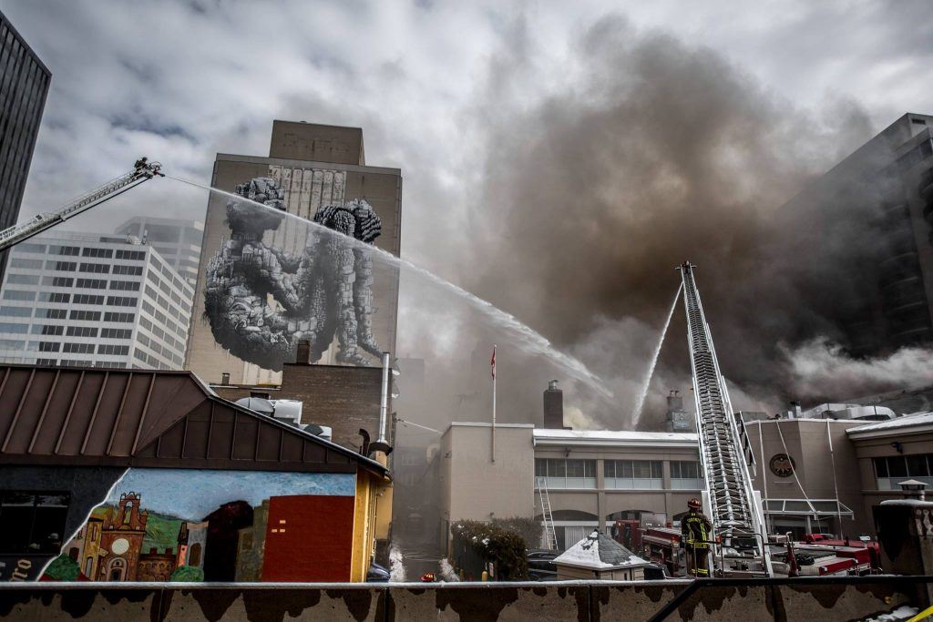 Toronto Fire Fighters Yonge and St. Clair Fire