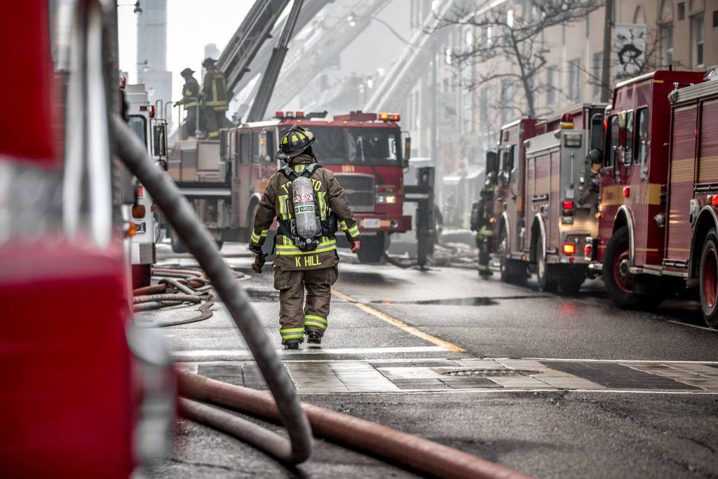 Toronto Fire Fighters Yonge and St. Clair Fire