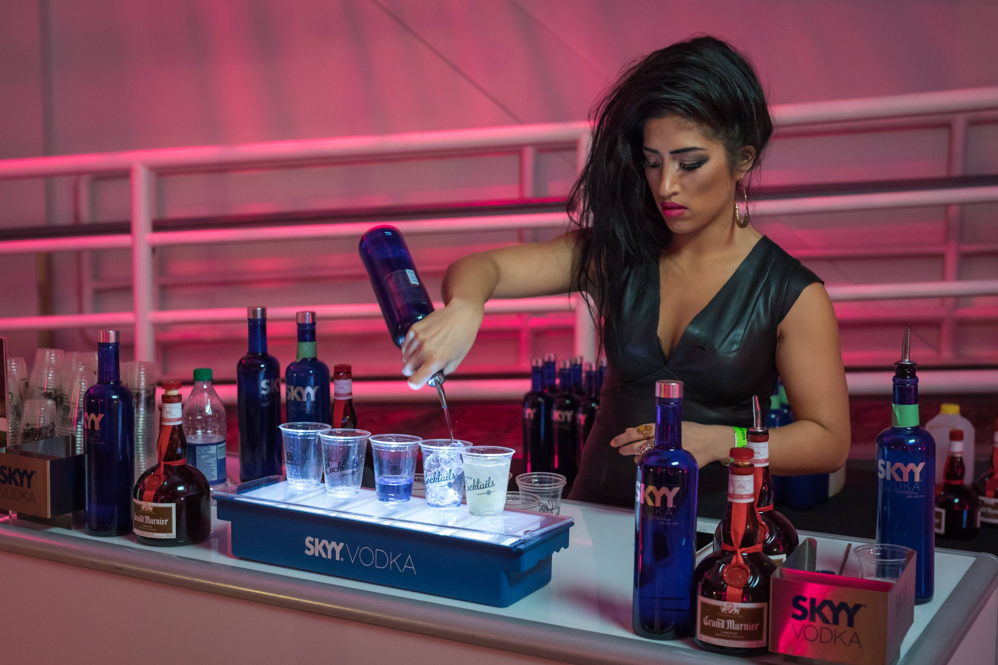 Skyy Vodka station at Science of Cocktails (Picture Listen Photography)