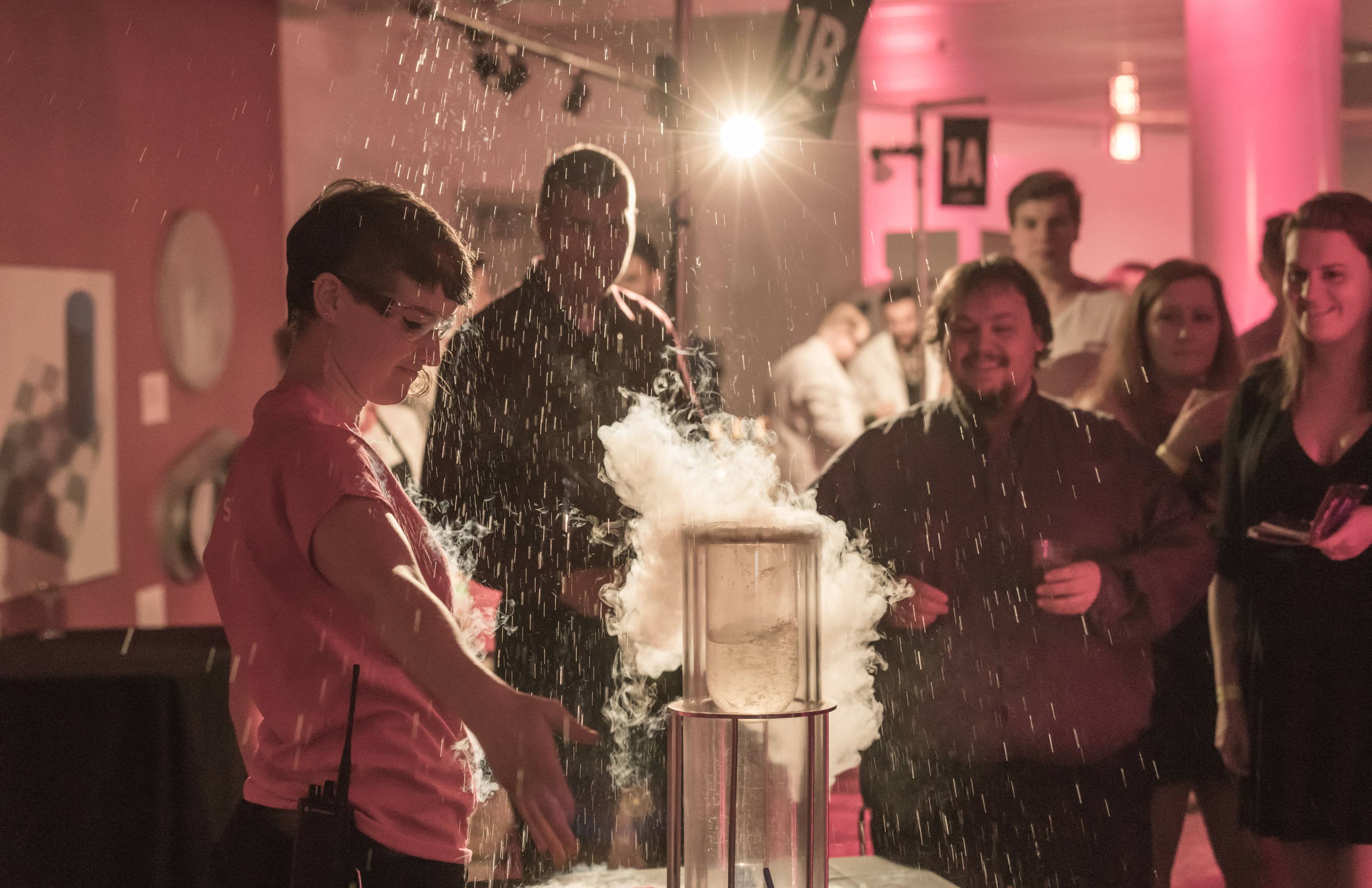 A science demonstration at Science of Cocktail (Picture Listen Photography)