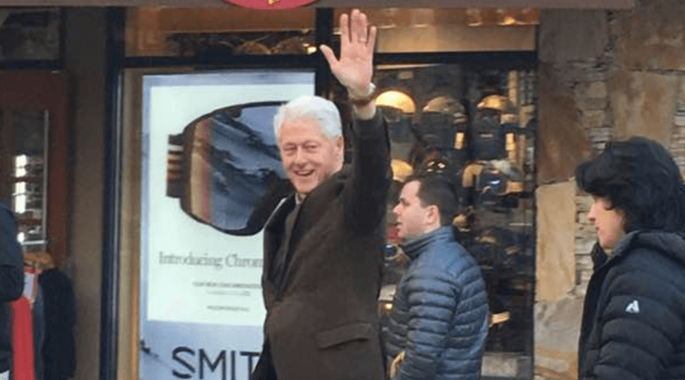 Former US president Bill Clinton spotted in Whistler (PHOTOS)