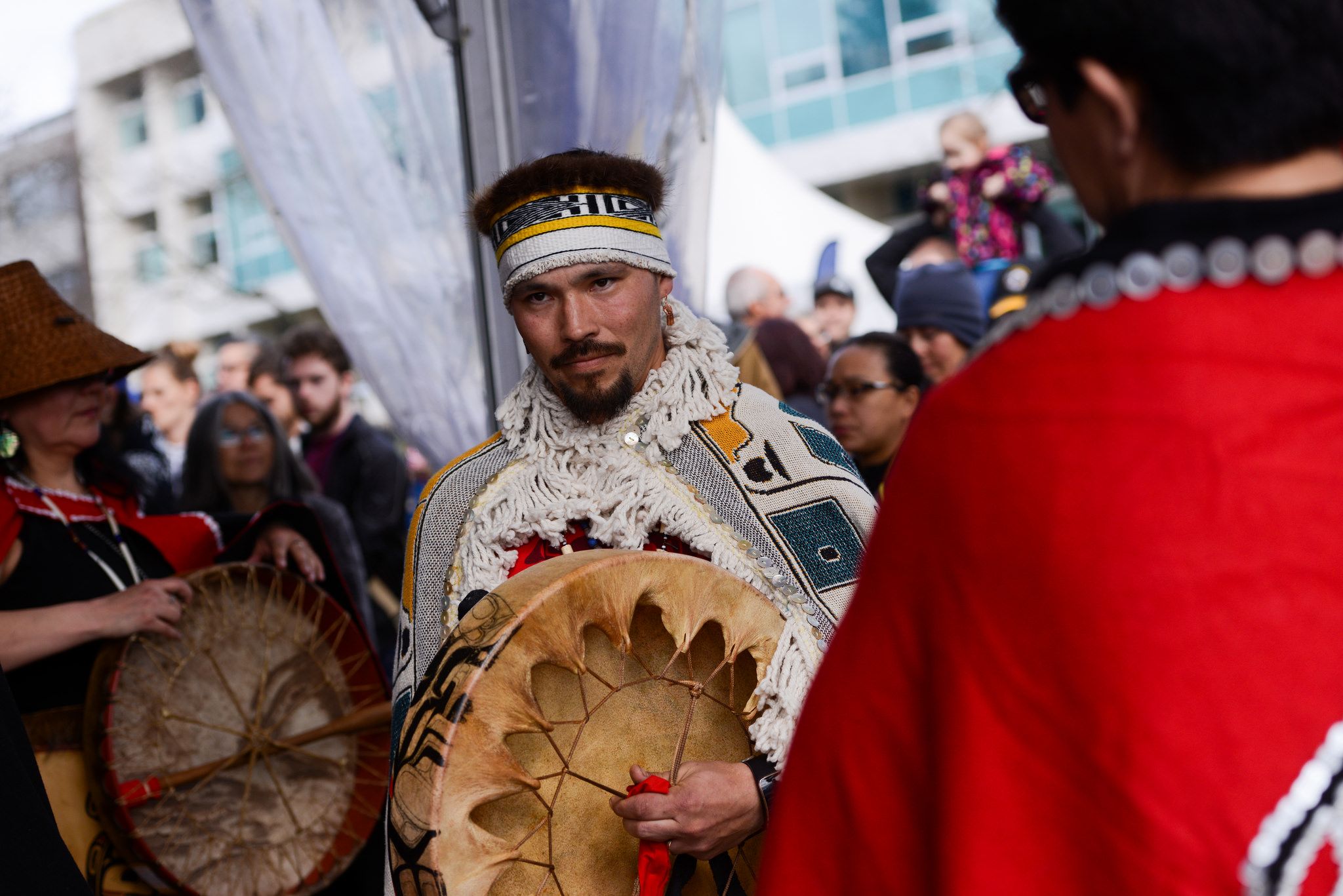 The Reconciliation Pole installation ceremony at UBC (Paul Joseph/UBC)