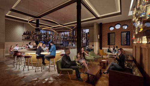 The hotel's lobby cafe and bar (Norm Li)