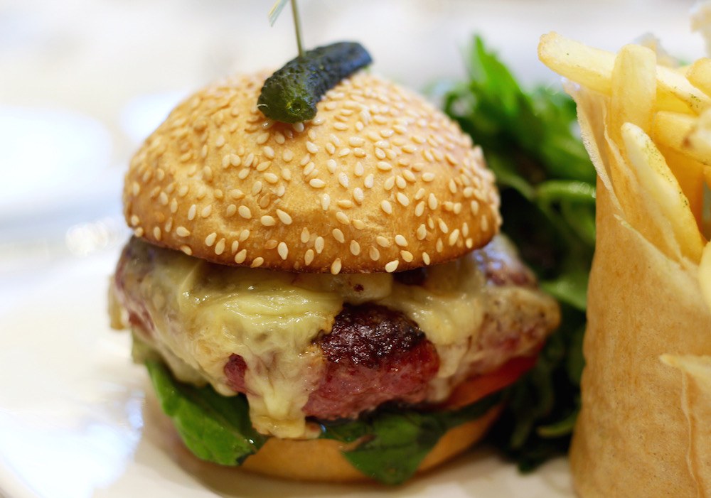 Wagyu Burger TWG Tea Salon Vancouver