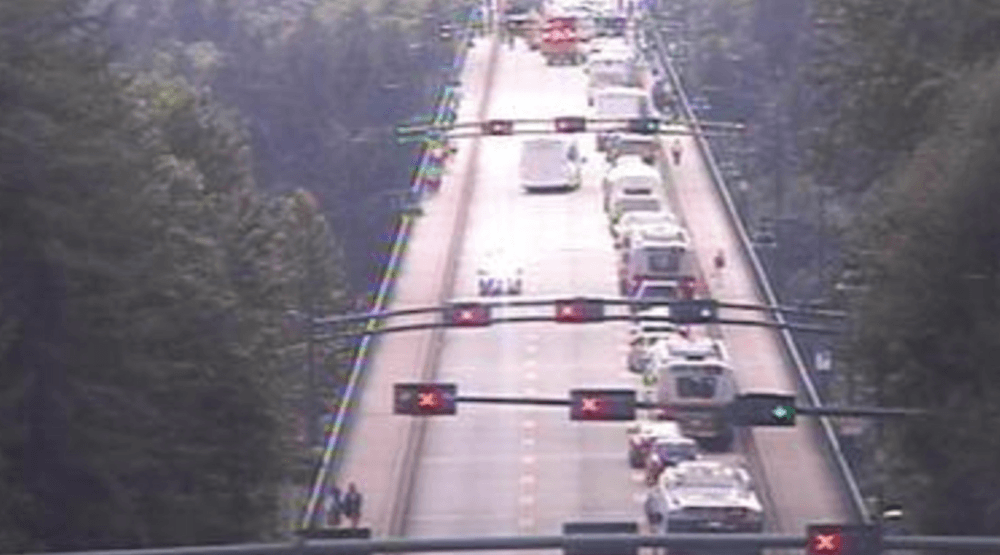 Lions Gate Bridge closed to all traffic after accident