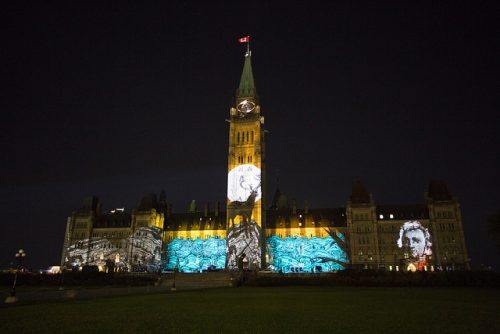 Sound and Light Show on Parliament Hill/ flikr