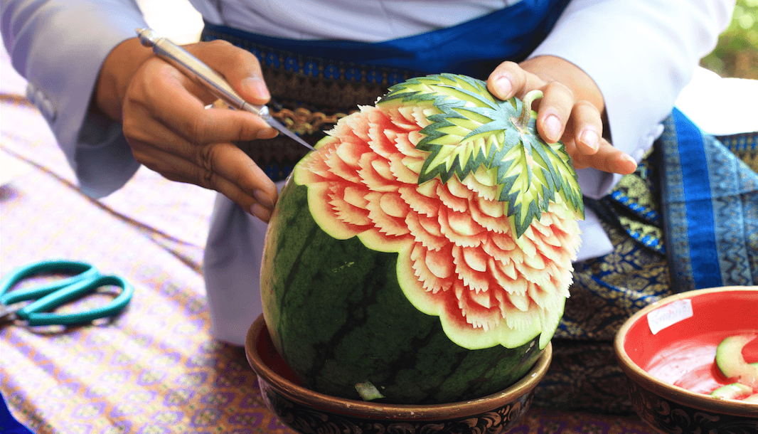 Thai fruit carving (Skynavin/Shutterstock)