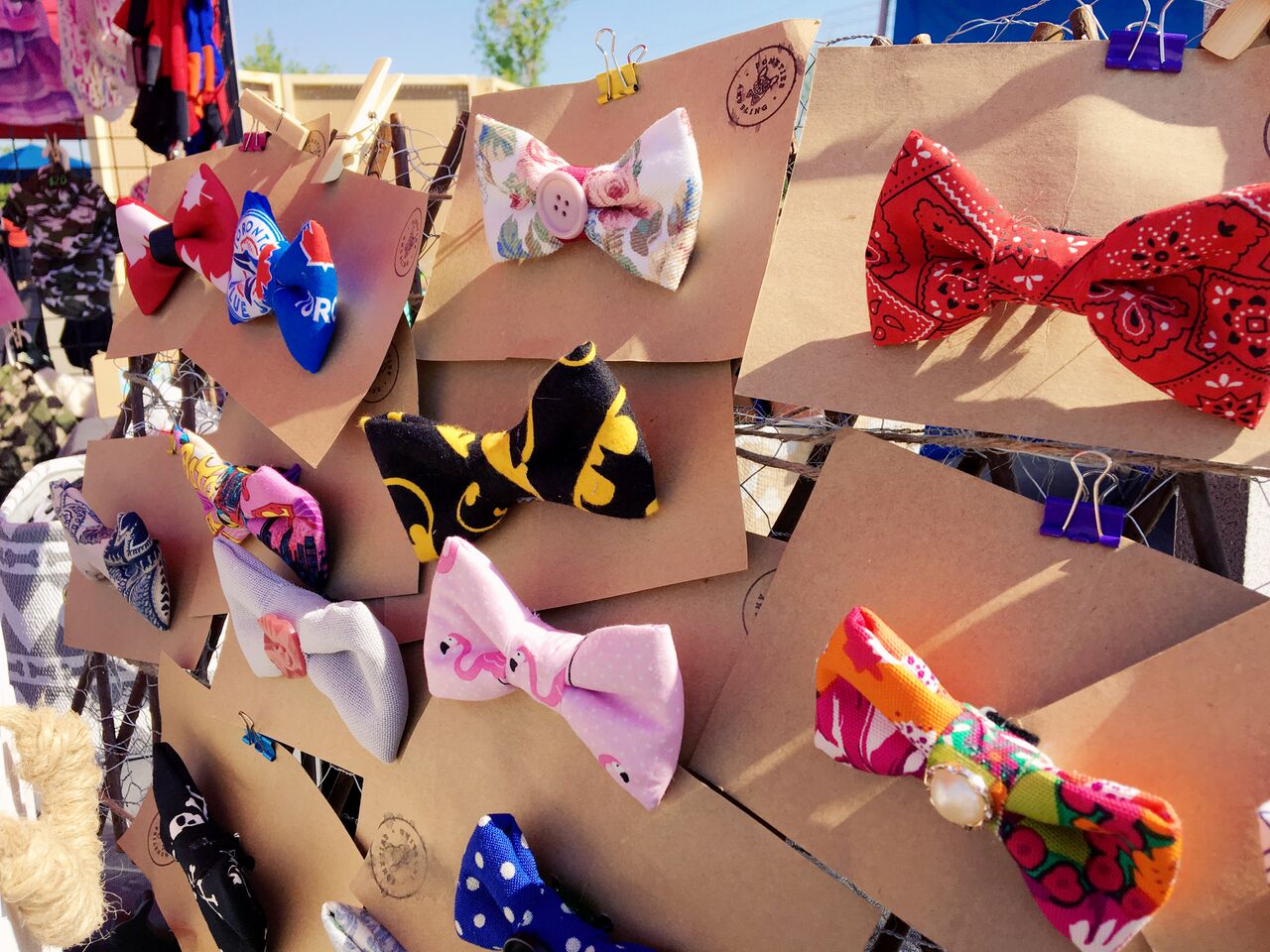 Puppy bowties. (Calgary Night Market)