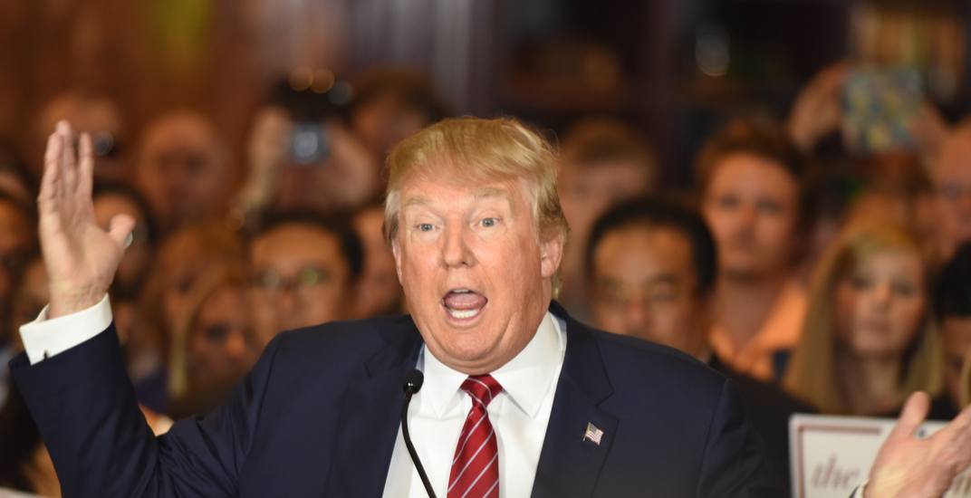 "What the hell does that mean?": Trump asks crowd after reading statement on Canadian trade