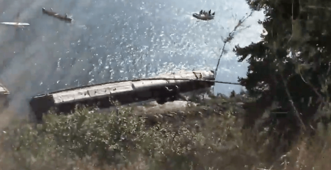 Train cars derail into lake north of Pemberton (VIDEO)