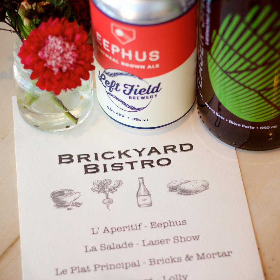 Left Field Brewery beer dinner