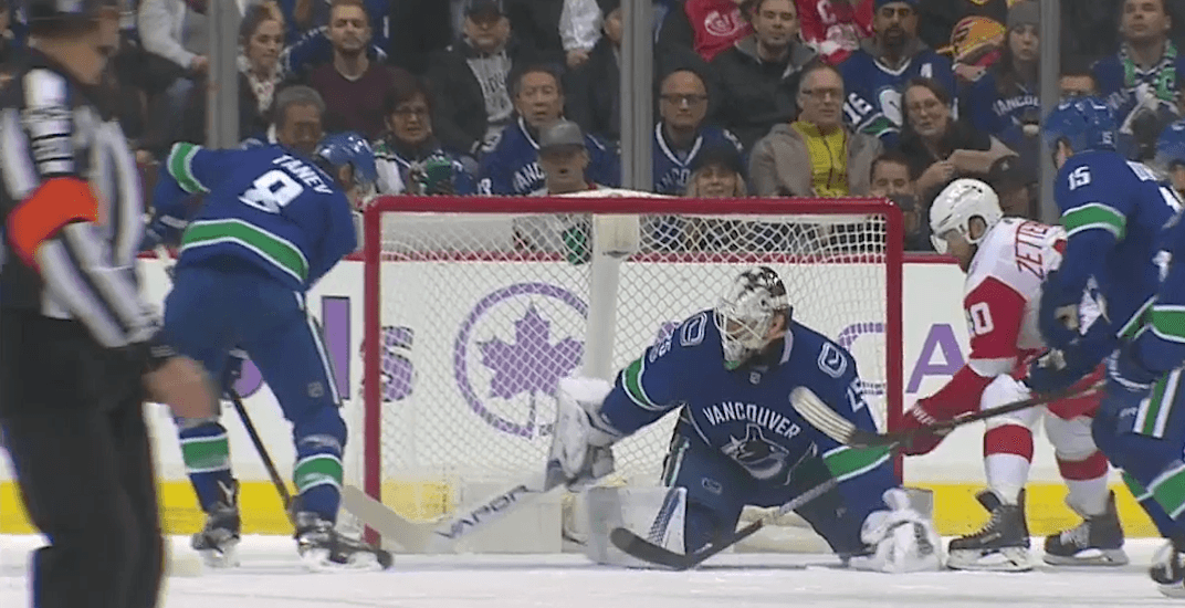 Canucks' Chris Tanev scores goal into his own net (VIDEO)