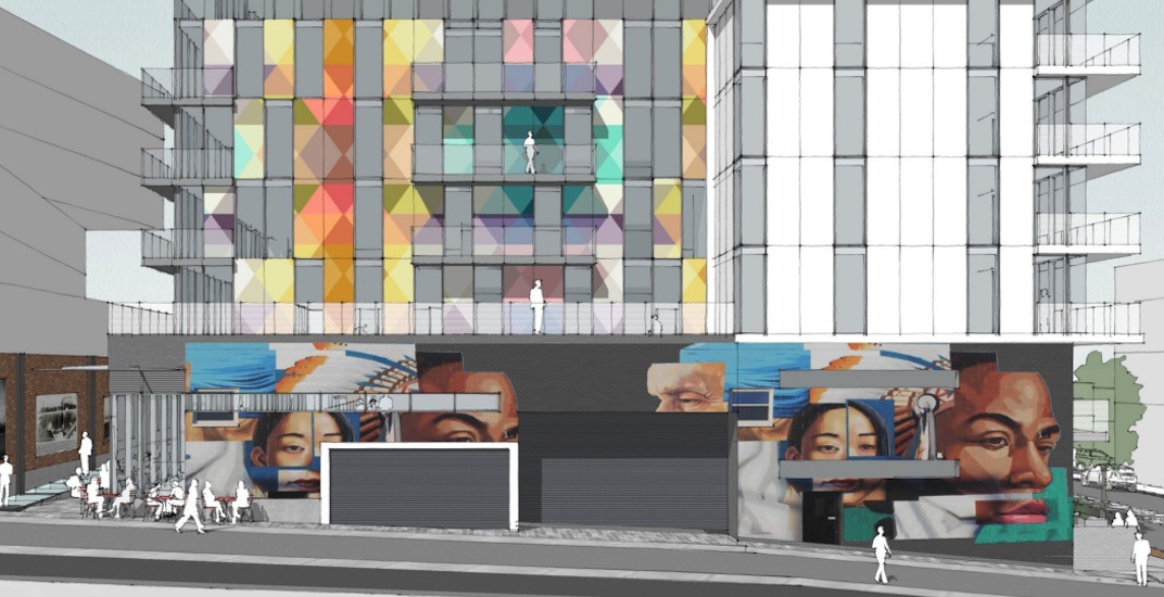 Arts-themed condo building with murals and pedestrianized laneway proposed for Mount Pleasant
