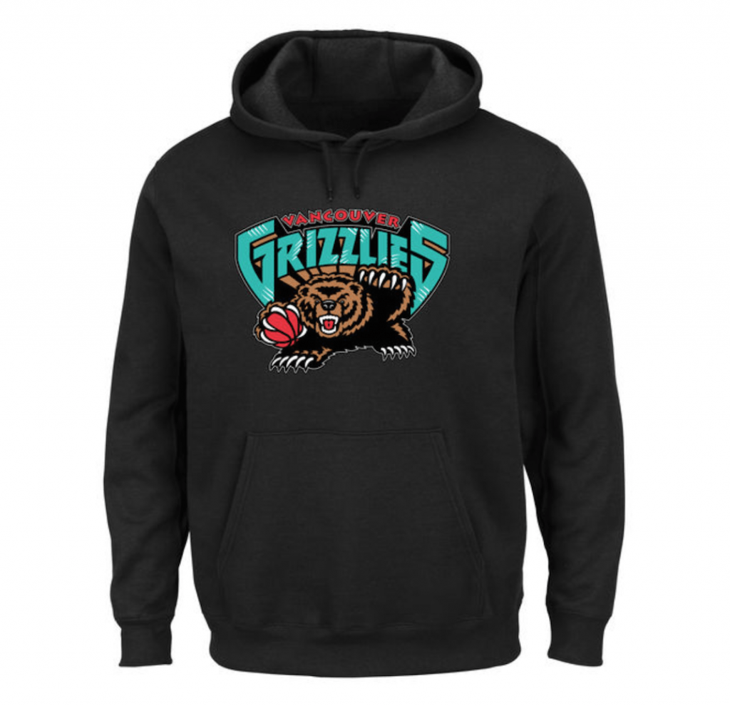 vancouver grizzlies hoodie