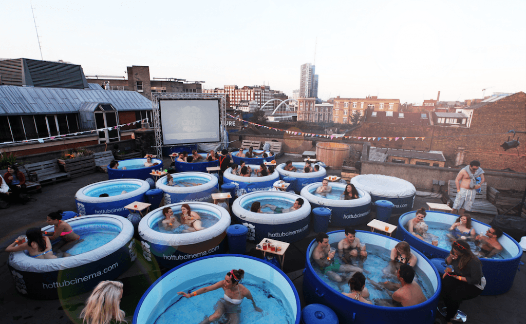 hot tub cinema