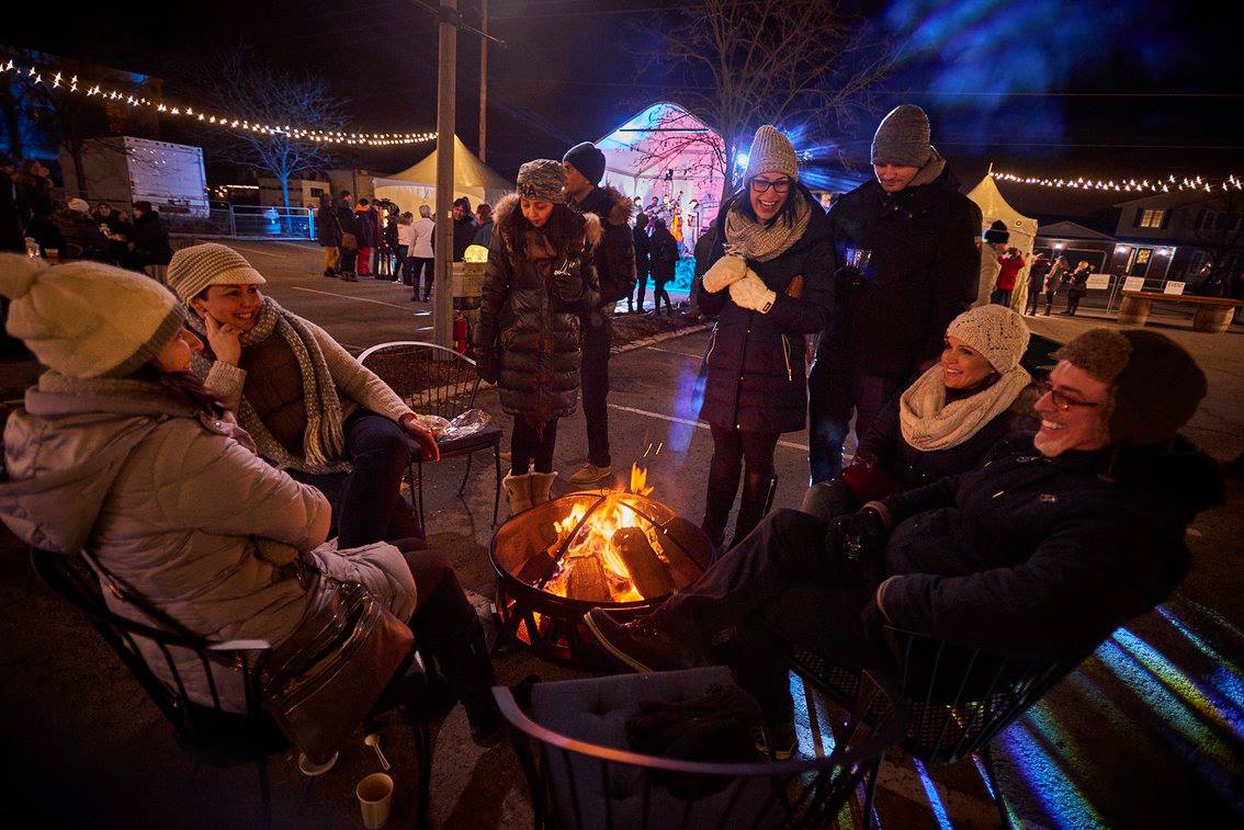 winter winefest firepit