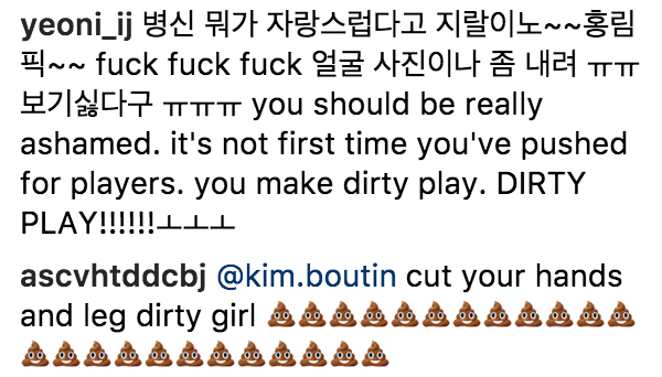 Kim Boutin threats