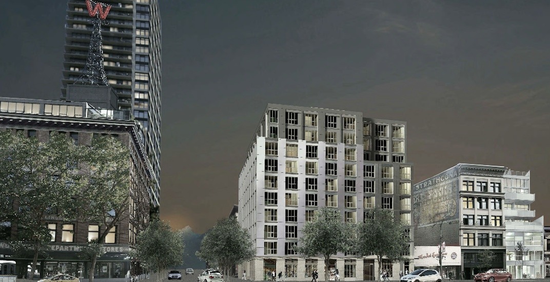 10-storey rental housing building next to Woodward's in downtown Vancouver approved