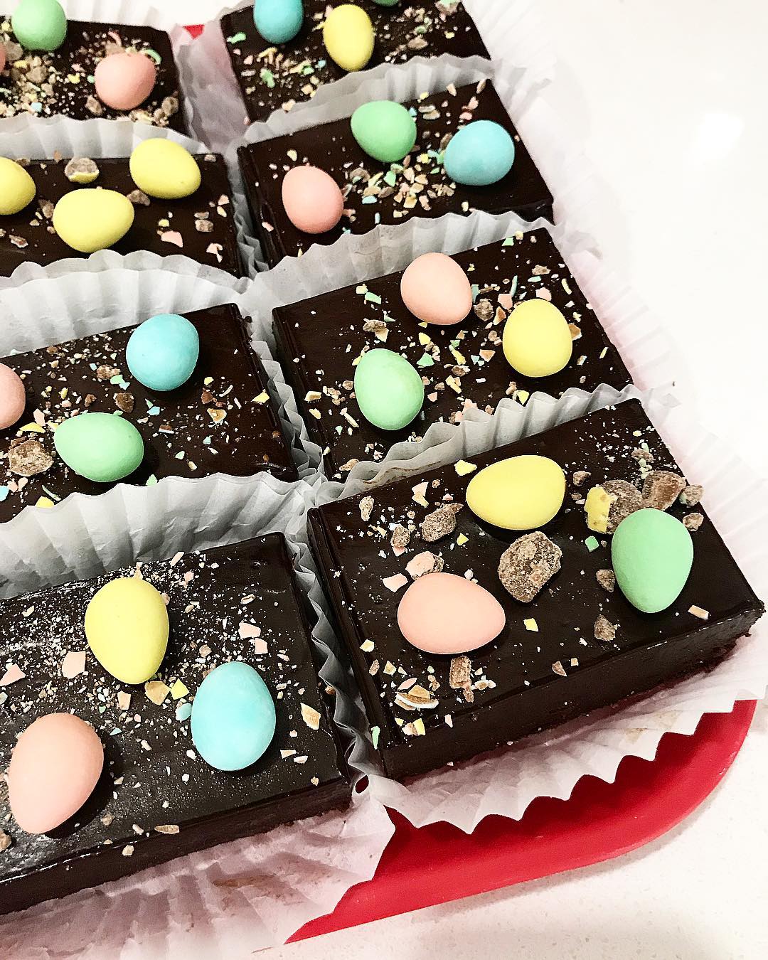 The Rolling Pin mini egg easter brownies