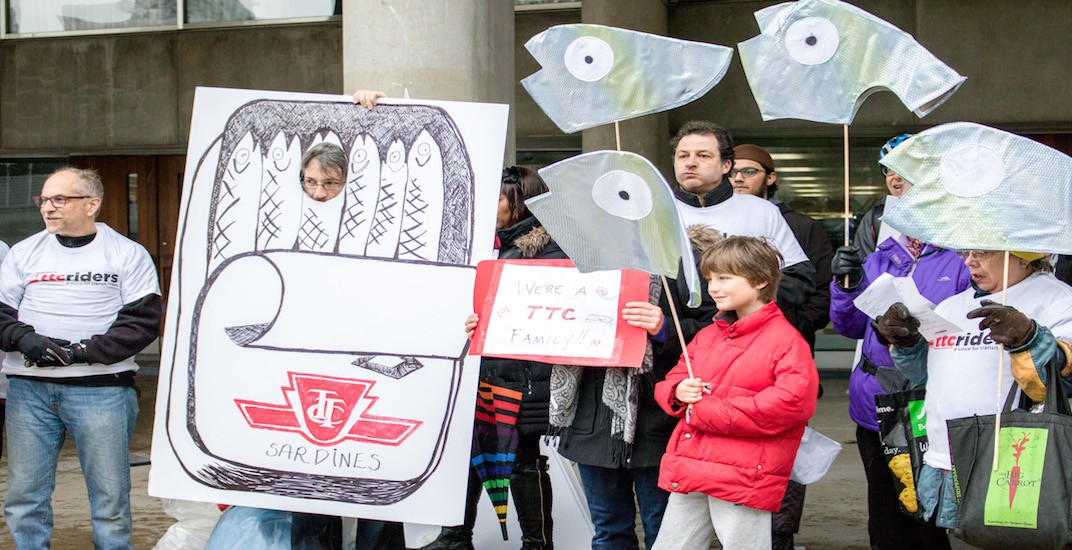 TTC advocates hosted a 'Sardine Ride' ahead of provincial budget (PHOTOS)