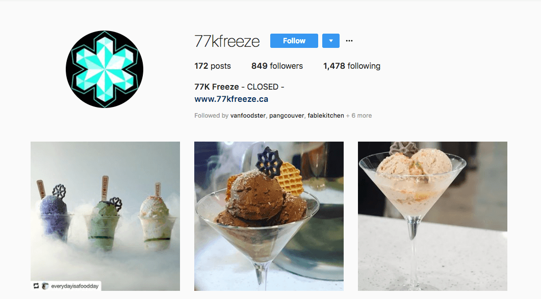 77k Freeze Closed frozen treats