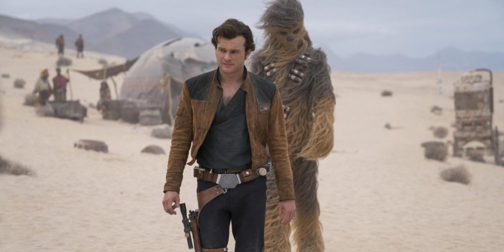 Han Solo and Chewy meet in Solo: A Star Wars Story.