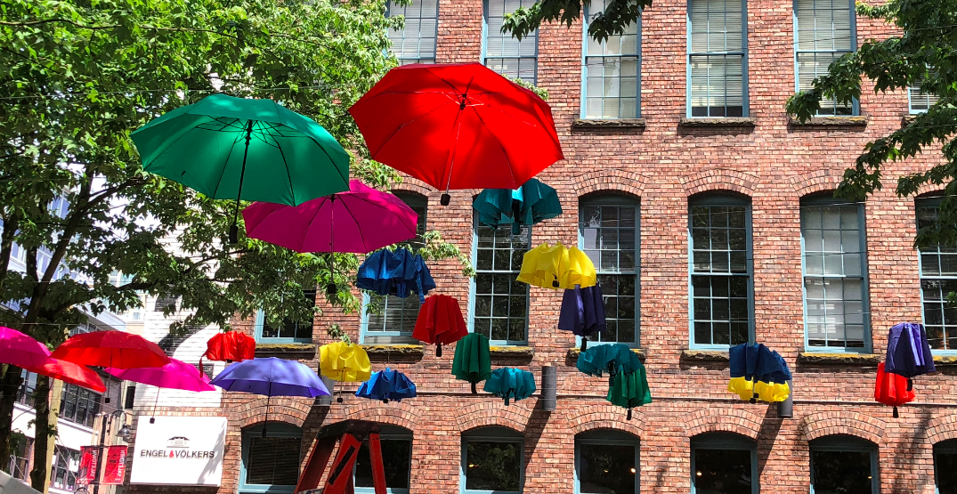 A new public art piece is currently being installed in Yaletown