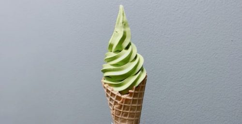 tendou matcha free ice cream