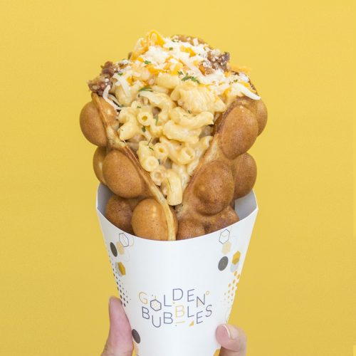 Mac and Cheese HK Waffle