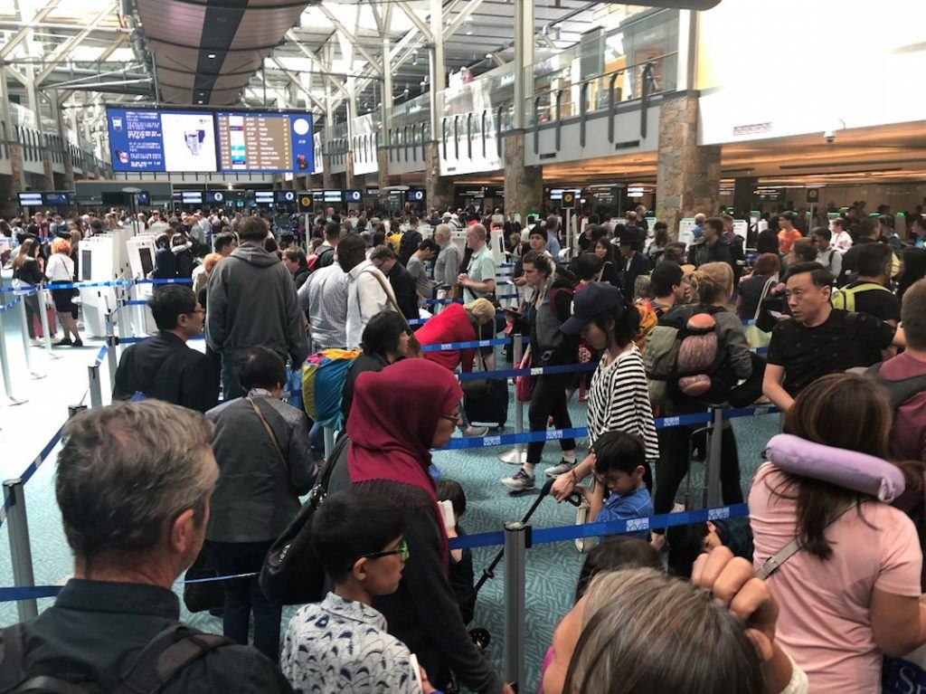 Vancouver International Airport crowding