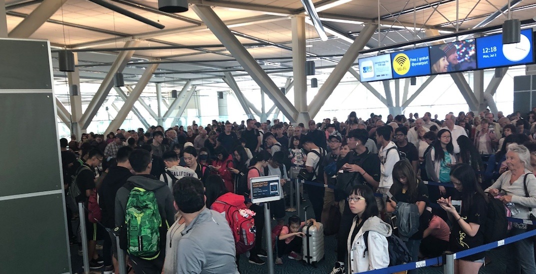 Large crowds and delays at YVR Airport during Canada Day long weekend (PHOTOS)