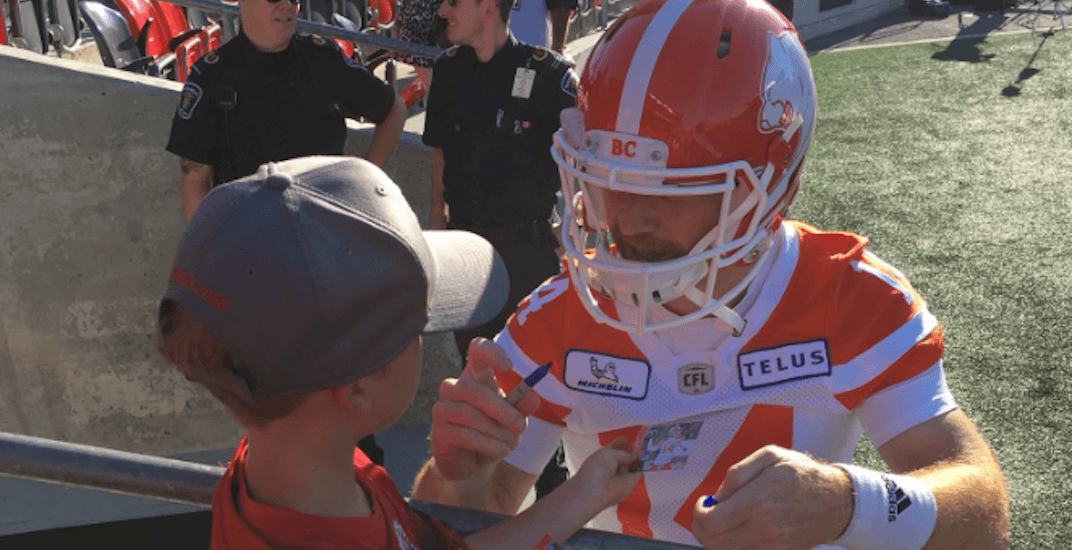 travis Lulay fan bc lions